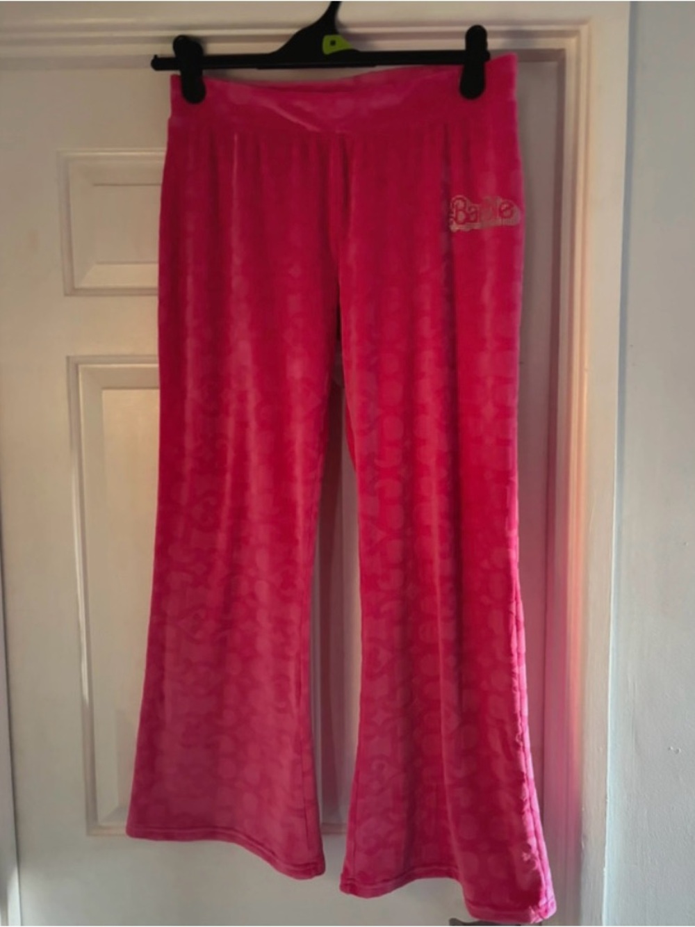 Primark Hot Pink Wide Leg Velour Pants